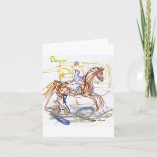 "Dance" note cards. Horse and Rider watercolor Card