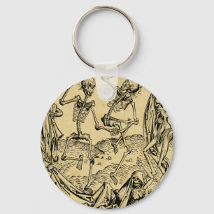 Dance Of Death By Michael Wolgemut 1493 Key Ring
