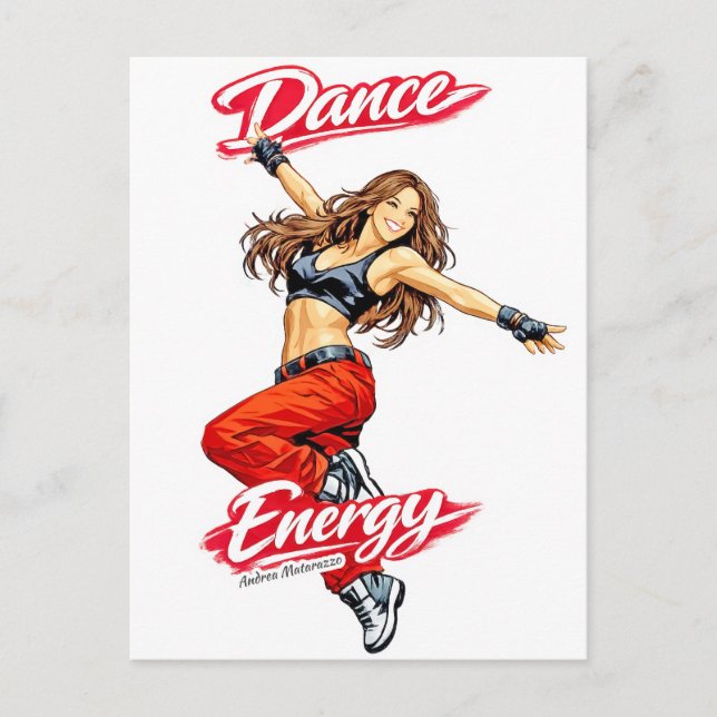 Dance of Energy and Freedom Postcard (Front)