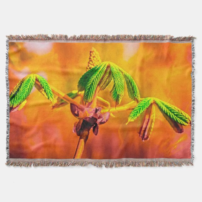 Dance Of Fire Throw Blanket (Front)