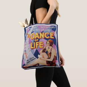 Dance Of Life Vintage Poster Print Tote Bag