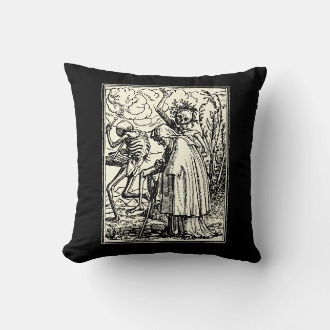 Dance of macabre (Holbein) Cushion (Front)