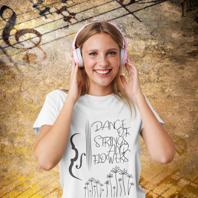 Dance of Strings and Flowers T-Shirt (Creator Uploaded)