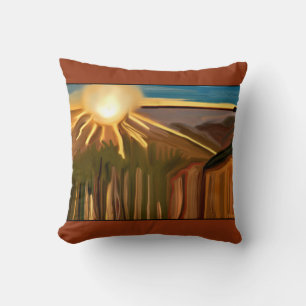 Dance of The Cacti Abstract Art Cushion
