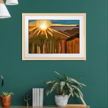 Dance Of The Cacti Abstract Art