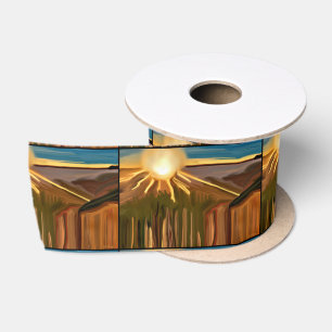 Dance Of The Cacti Satin Ribbon