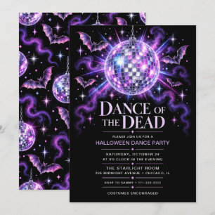 Dance of the Dead Halloween Party Invitation