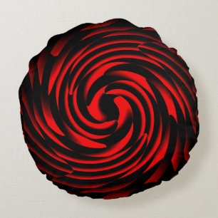 Dance of the elements of fire round cushion