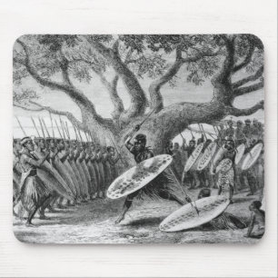 Dance of the Landeens, or Zulus Mouse Pad