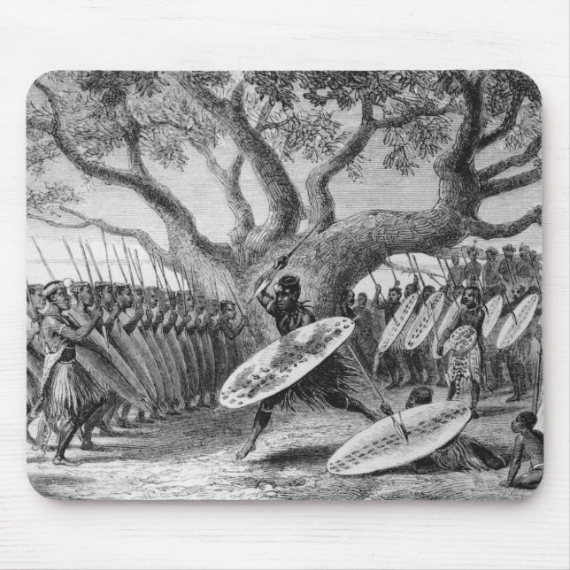 Dance of the Landeens, or Zulus Mouse Pad (Front)