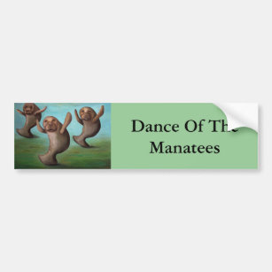Dance Of The Manatees Bumper Sticker
