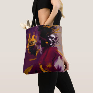 Dance Of The Mind – Expressive Abstract Figure Tote Bag