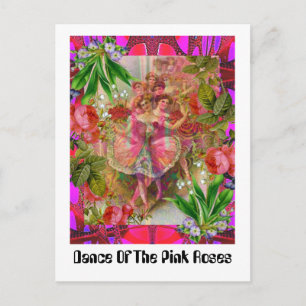 Dance Of The Pink Roses Postcard