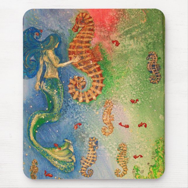 Dance of the Sea Horse Mouse Pad (Front)