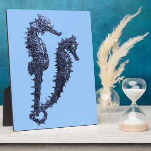 Dance Of The Seahorses (Blue) Plaque