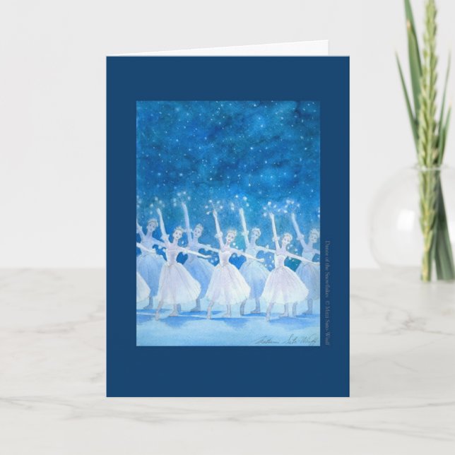 Dance of the Snowflakes Greeting Card (Front)
