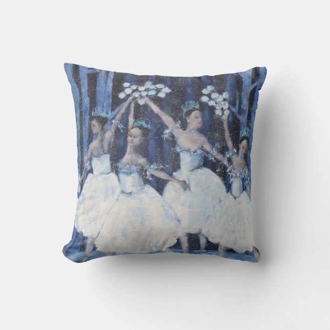 Dance of the snowflakes I Nutcracker Ballet Cushion (Front)