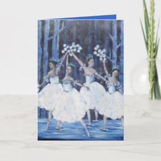 Dance of the snowflakes I Nutcracker Ballet Holiday Card