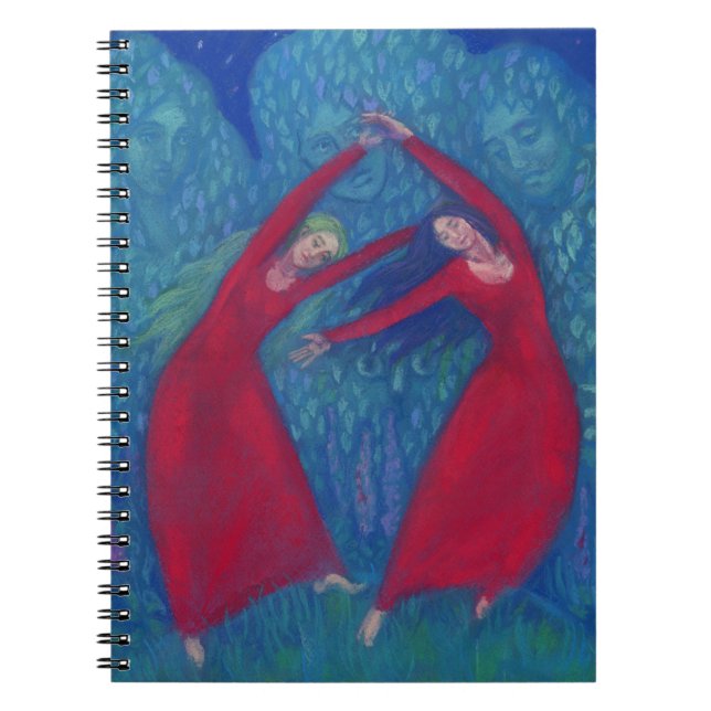 Dance of the witches, pastel painting, fantasy art notebook (Front)