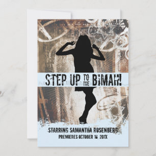 Dance Party Bat Mitzvah Invitation in DFF2FF