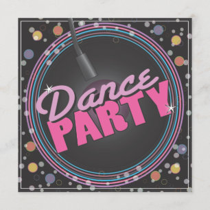 Dance Party Celebration Invitation