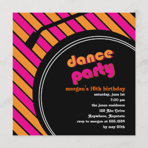 Dance Party Invitation