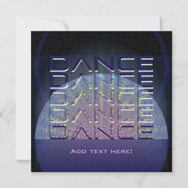 Dance Party Invitation (Front)