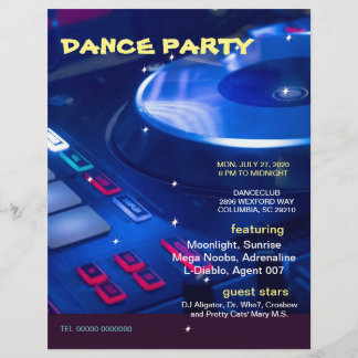 DANCE PARTY,POSTER,FLYER FLYER