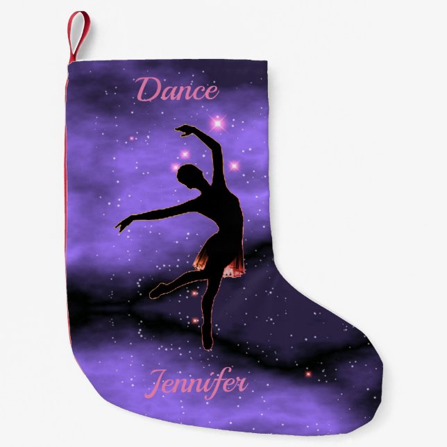 Dance Pink & Purple Small Christmas Stocking (Front)