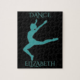 Dance puzzle with personalised name.