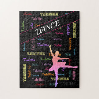 Dance Puzzle with Personalised Name All Over