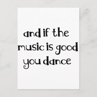Dance quote postcard