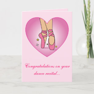 Dance Recital Congratulations Card