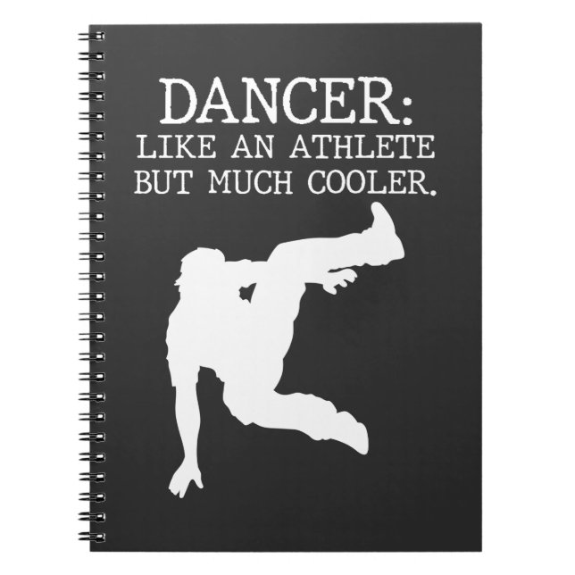 Dance Recital Dancer Graduation Cool Dancing Boy Notebook (Front)