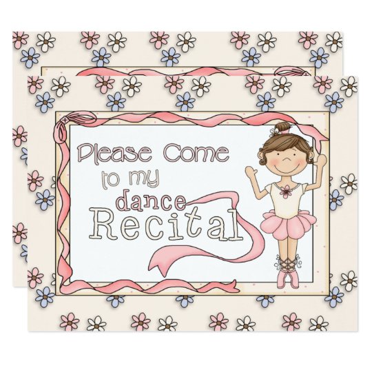Dance Recital Invitation