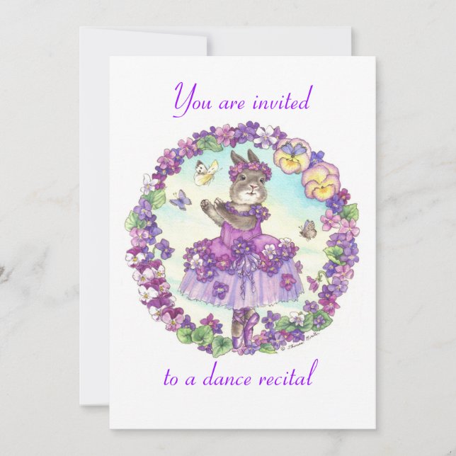 dance recital invitation (Front)