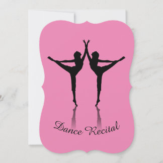 Dance recital invitation custom colour