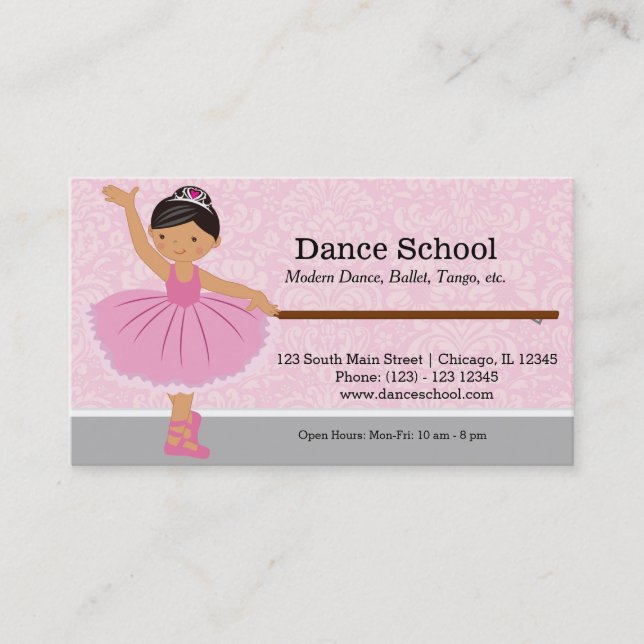 Dance School Business Card (Front)