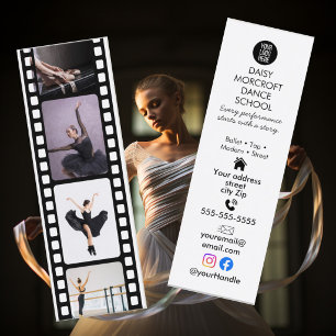 Dance School Photo Portfolio Business Card