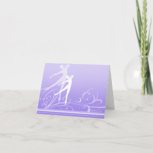 Dance Scroll Note Card (customisable)