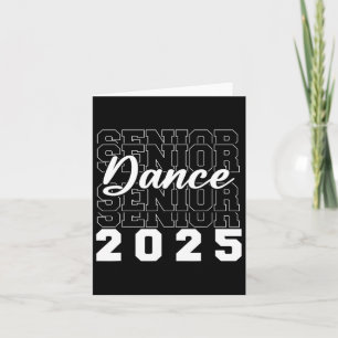 Dance Senior 2025 Cl Of 2025 Graduation Grad Party Card