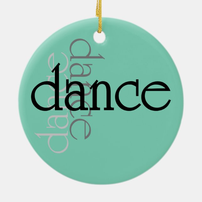 Dance Shadows Ceramic Tree Decoration (Back)