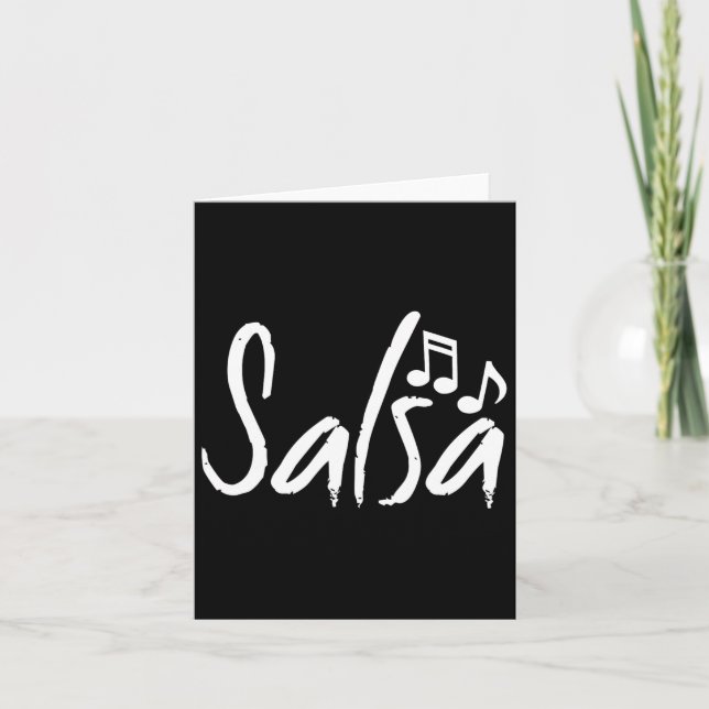 Dance Shirt Salsa Funny Dancing Gifts  Card (Front)