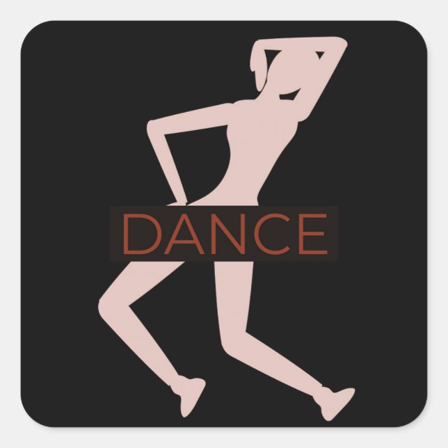 Dance Square Sticker (Front)