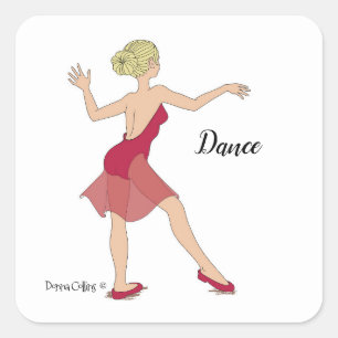 Dance Square Sticker