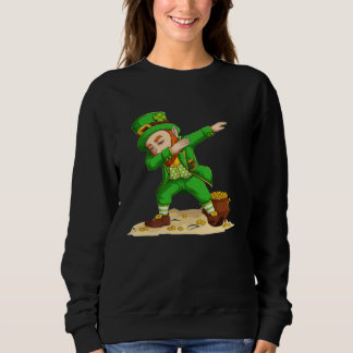 Dance St Patricks Day Shamrock Graphic Sweatshirt