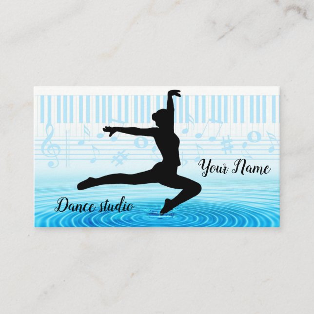 Dance studio business card (Front)