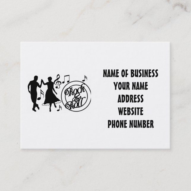 DANCE STUDIO/DANCE INSTRUCTOR'S BUSINESS CARD (Front)