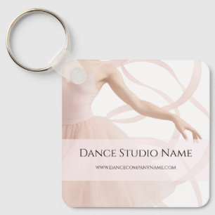 Dance Studio Soft Pink Key Ring