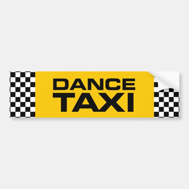 Dance Taxi Bumper Sticker (Front)